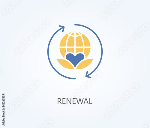  Renewal Vector, Icon Or Logo Sign Symbol Illustration 