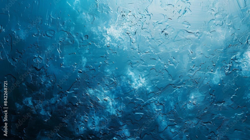 Tranquil Blue Water in Glass Pattern