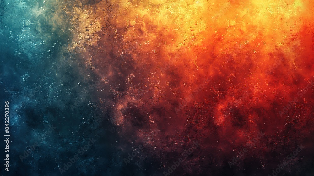 Retro Noise Summer: Grainy Teal-Orange-Red-Blue Background Retro Noise Summer: Grainy Teal-Orange-Red-Blue Background