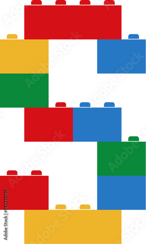 Block Toy Letter Alphabet Vector Element S