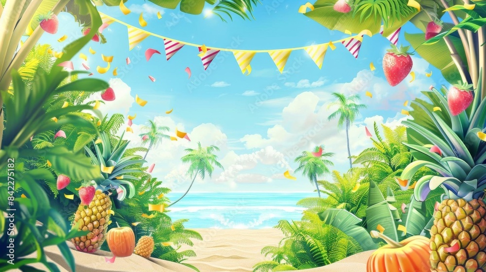 custom made wallpaper toronto digitalTranquil Nature Scene with Azure Sky