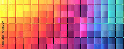 Seamless gradient of transitioning squares.