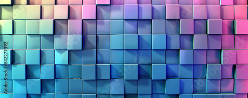 Seamless gradient of transitioning squares.