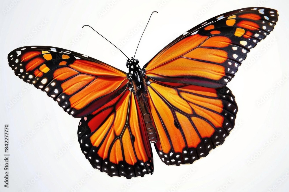 Fototapeta premium Viceroy Butterfly on Amber Wing, Pollinator Concept