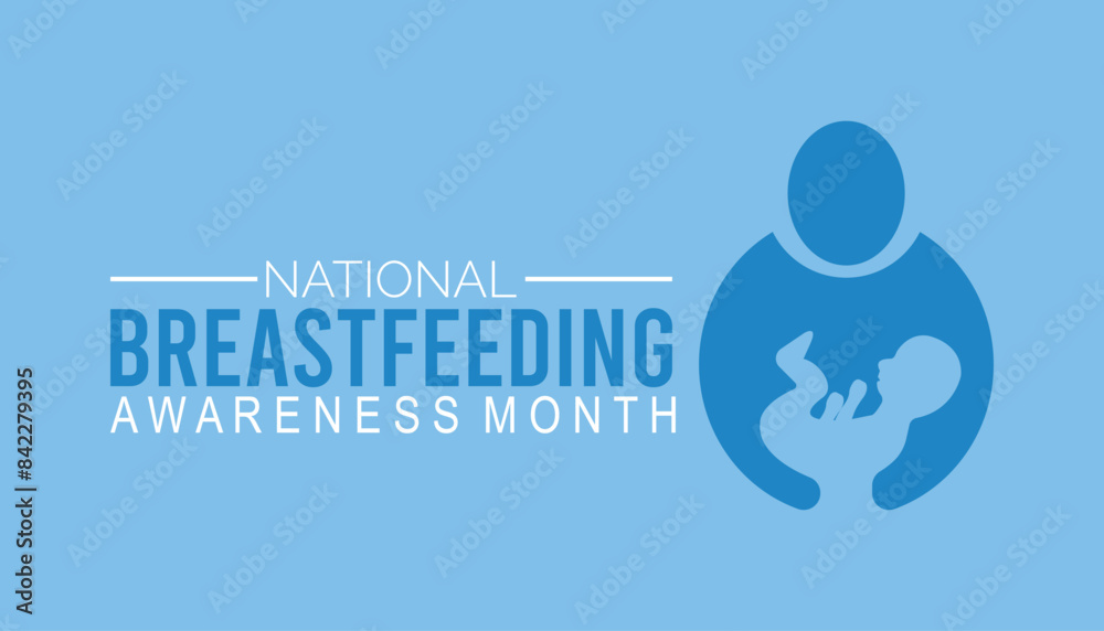 National Breastfeeding Month is observed every year on August.banner design template Vector illustration background design. National Breastfeeding Month is observed every year on August.banner design template Vector illustration background design.