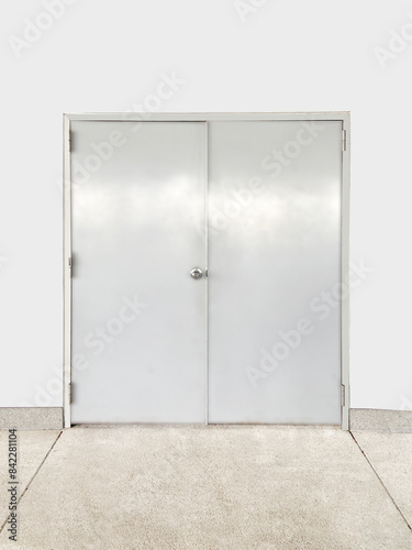 The back door of the cafeteria
