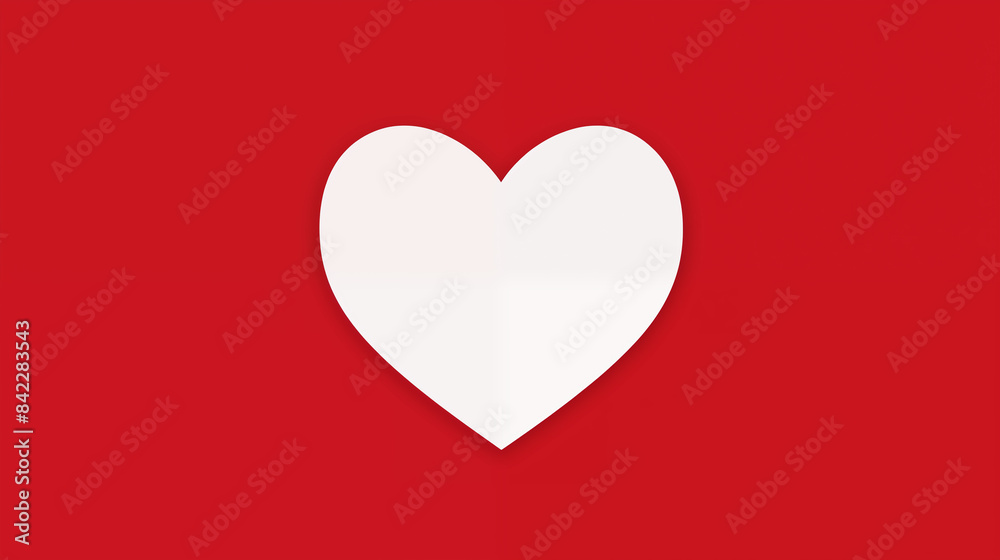 white heart on red background white heart on red background