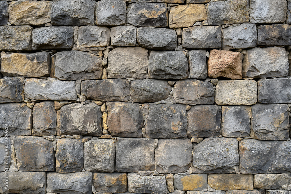 Fototapeta premium Close-Up of 18th Century Castle Stone Wall