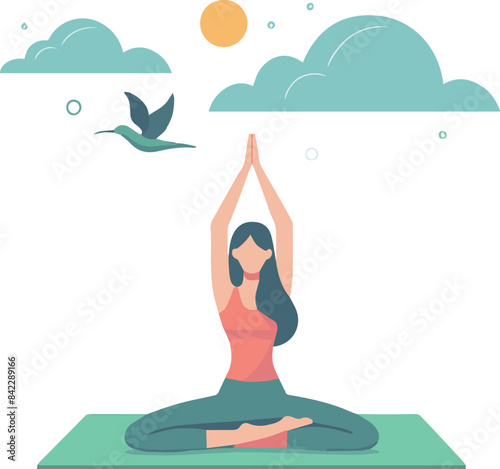 illustration of yoga pose