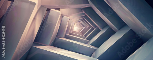 Spiraling squares radiating elegance and precision.