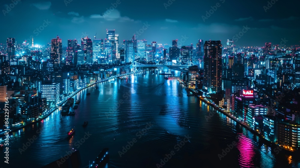 Obraz premium City View at Night