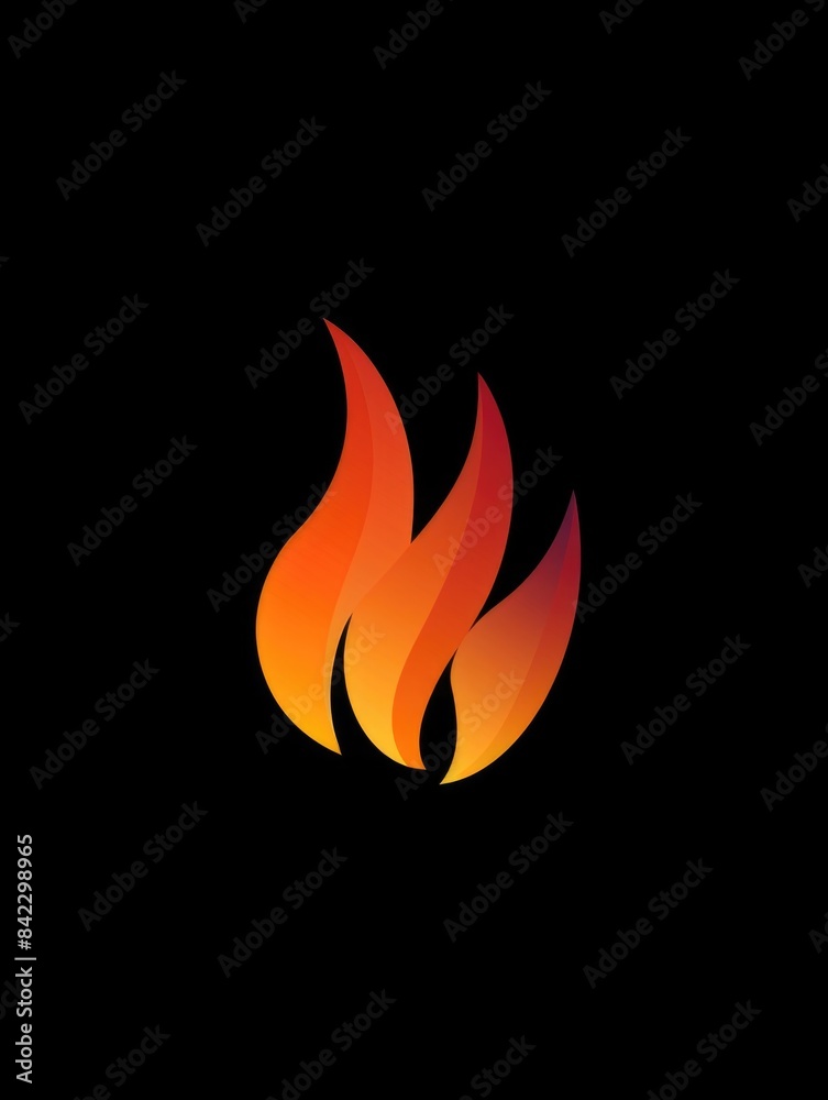 Fire Logo Black Background Fire Logo Black Background