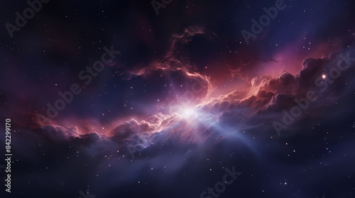 Dark and deep space background