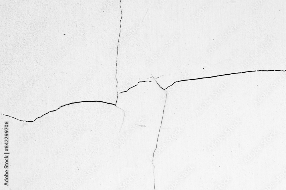 Obraz premium white wall background with crack