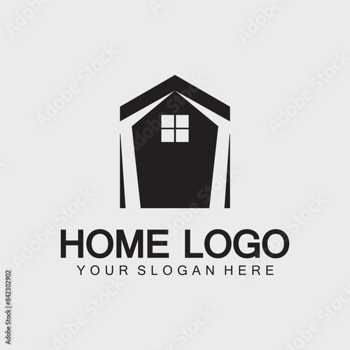 Home logo icon vector illustration design template.Home and house logo design vector, logo , architecture and building, design property , stay at home estate Business logo.