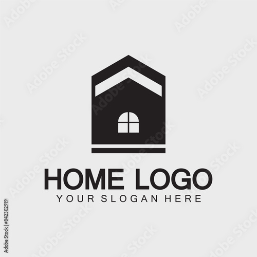 Home logo icon vector illustration design template.Home and house logo design vector, logo , architecture and building, design property , stay at home estate Business logo.