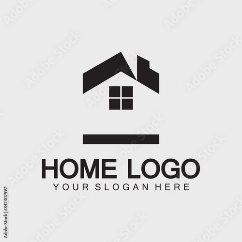 Home logo icon vector illustration design template.Home and house logo design vector, logo , architecture and building, design property , stay at home estate Business logo.