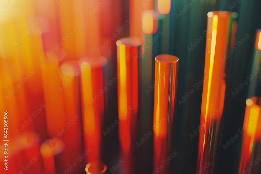 A colorful abstract image of a graph with orange lines A colorful abstract image of a graph with orange lines