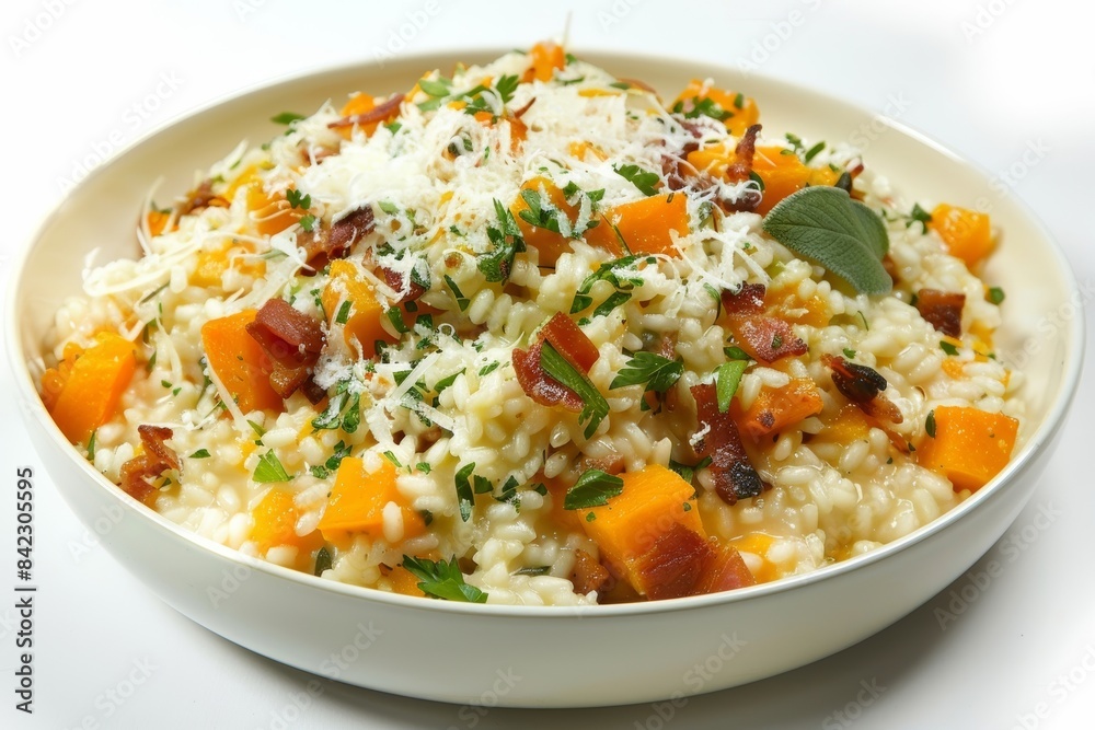 Creamy Butternut Squash Risotto with Pancetta and Parmesan Creamy Butternut Squash Risotto with Pancetta and Parmesan