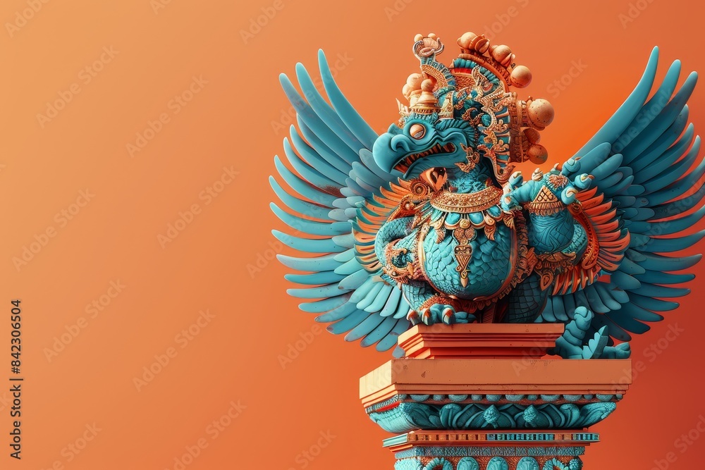A bird with a crown on its head and a mouth open A bird with a crown on its head and a mouth open