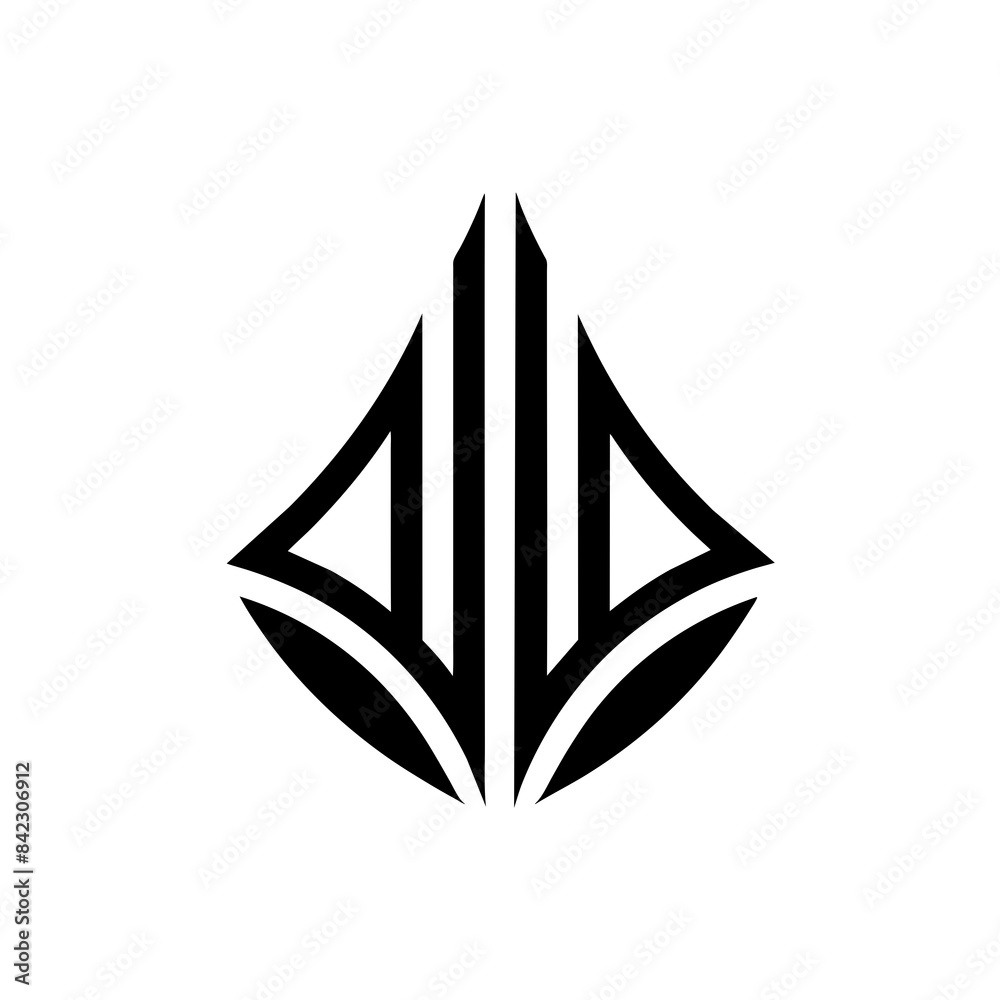 Minimalist business logo vector art illustration icon