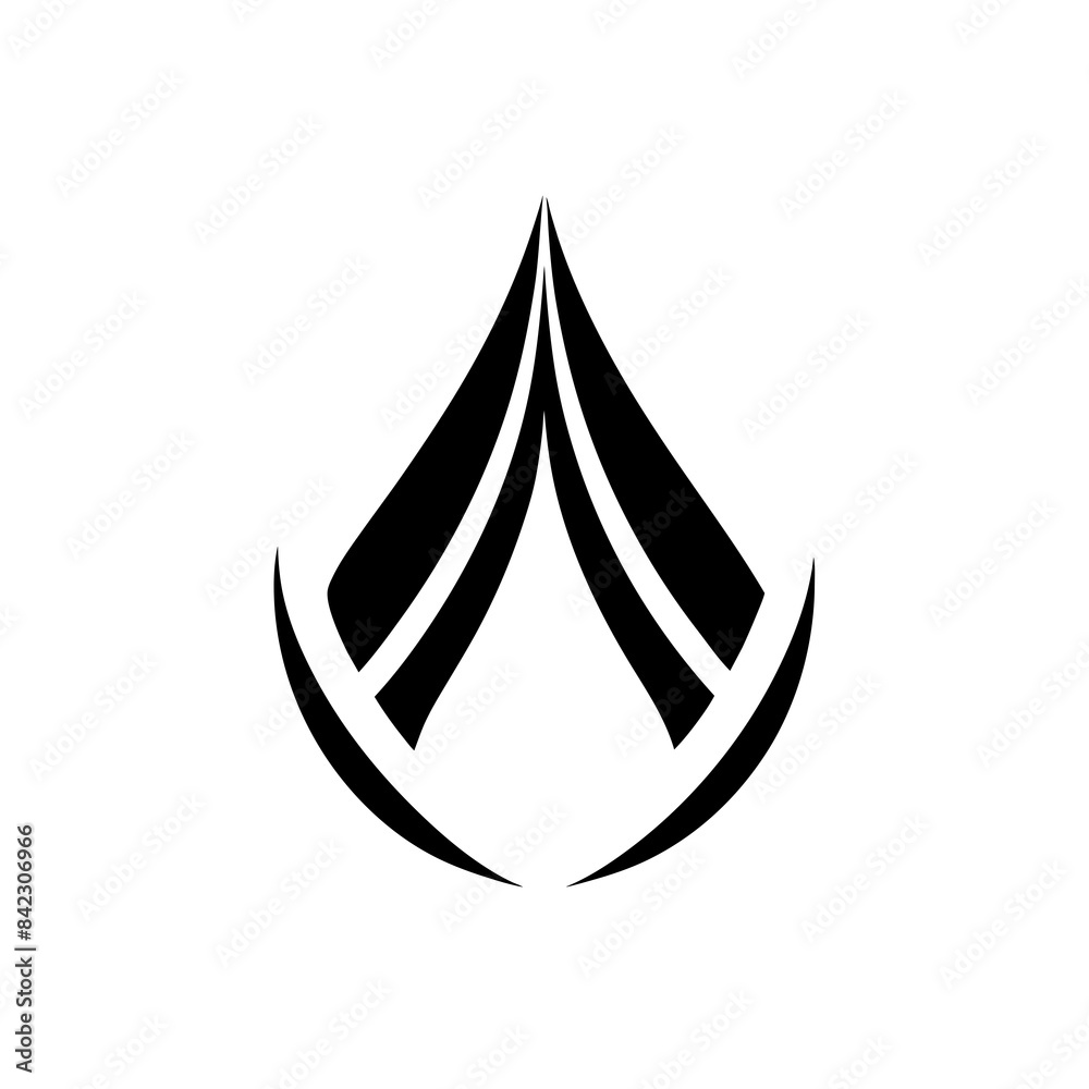 Minimalist business logo vector art illustration icon