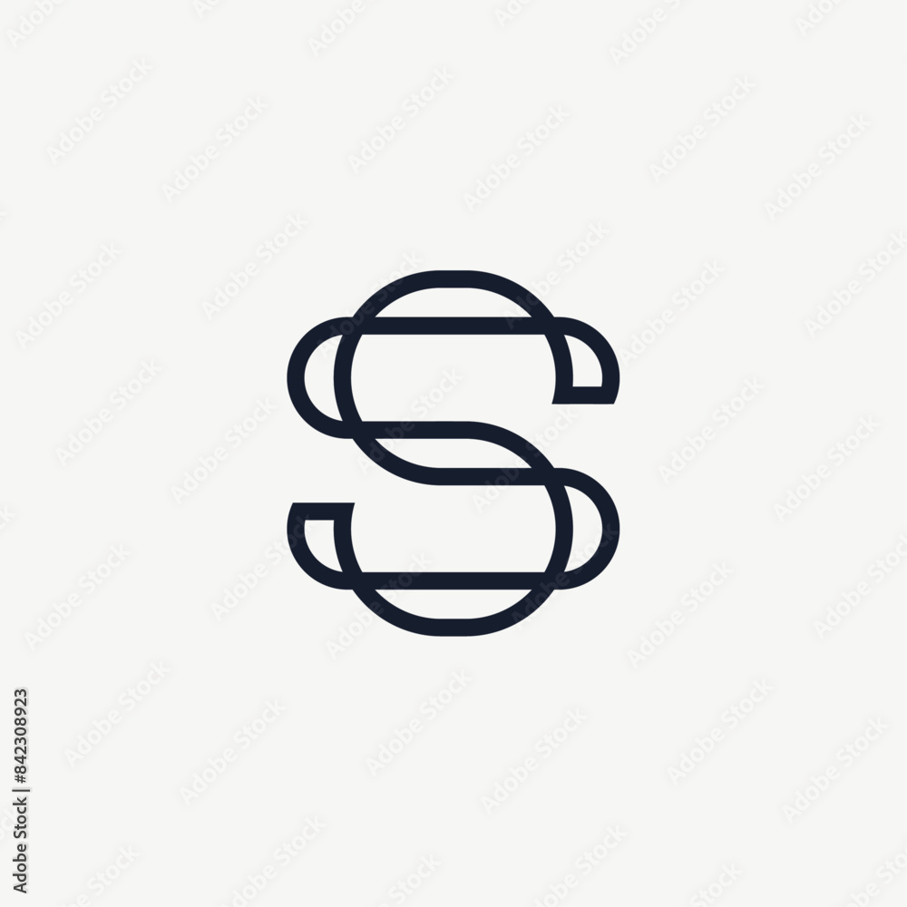 Minimalist Modern Letter S Logo Design Vector Minimalist Modern Letter S Logo Design Vector