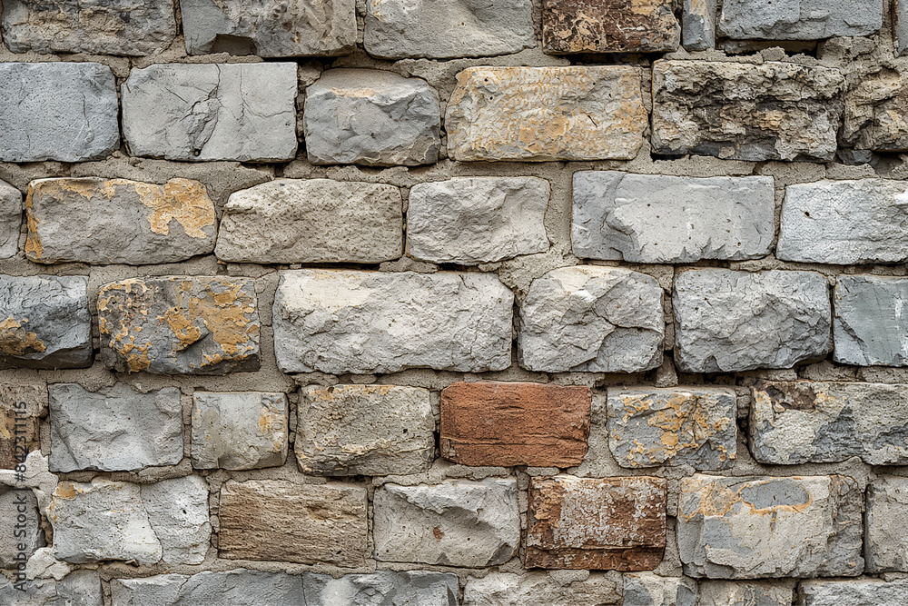 Fototapeta premium Close-Up of 18th Century Castle Stone Wall