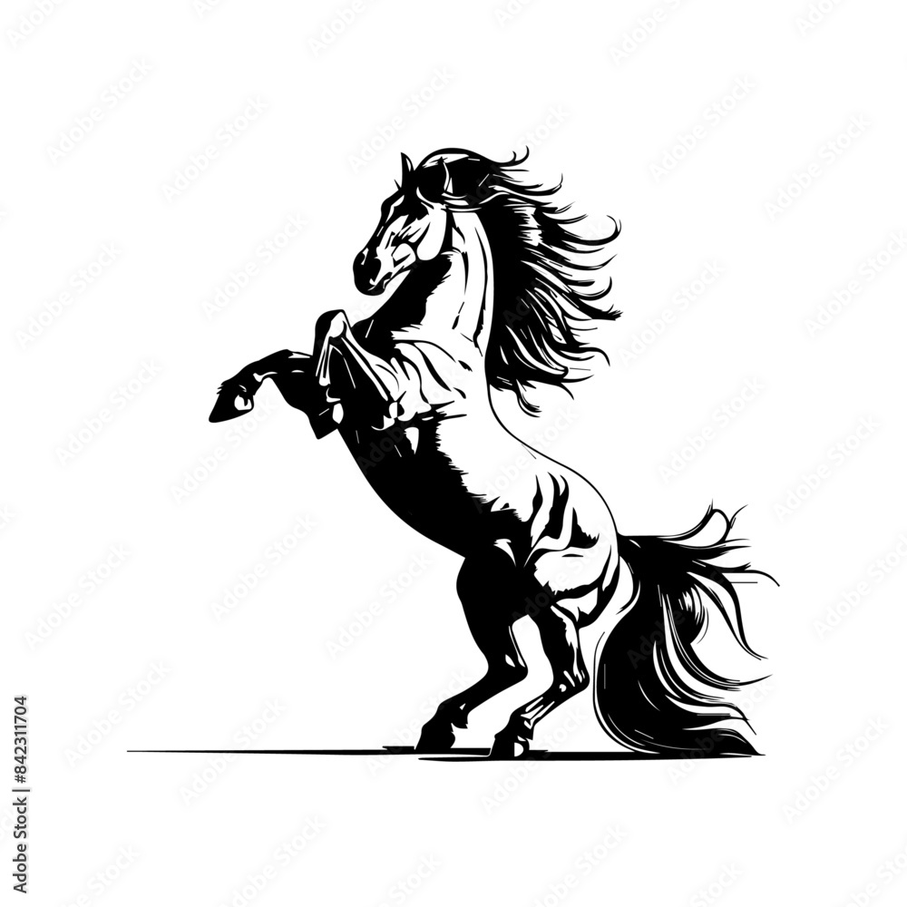 Obraz premium Horse illustration high quality vector image