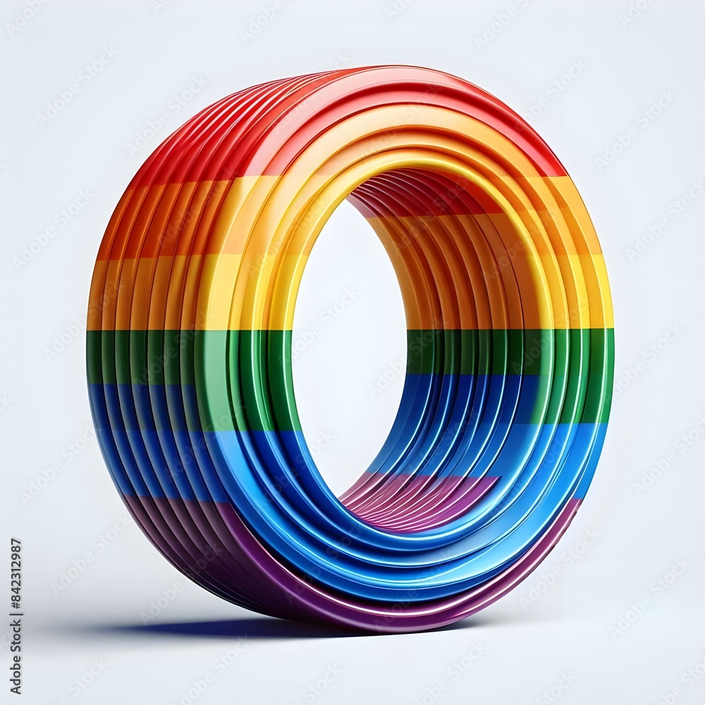 Obraz premium abstract background with rainbow, Lesbian Symbol Images Generative AI