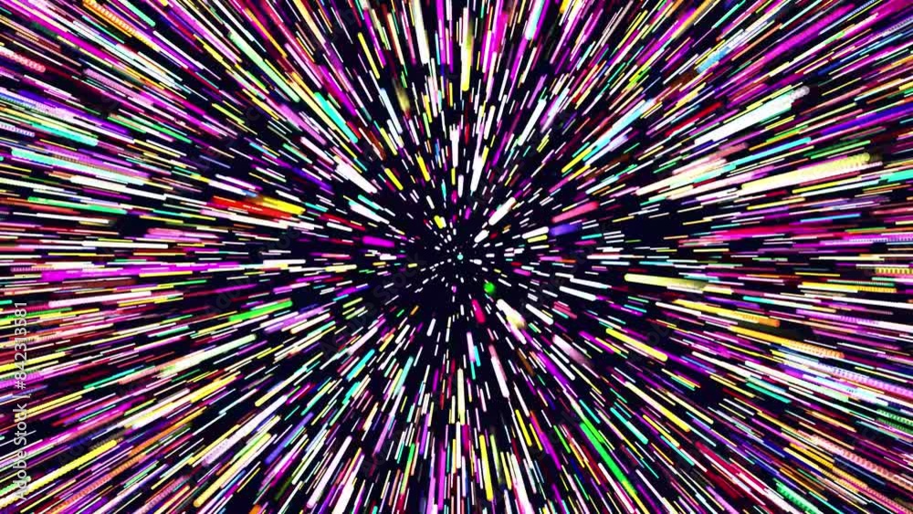 美しい宇宙空間での超光速移動2
