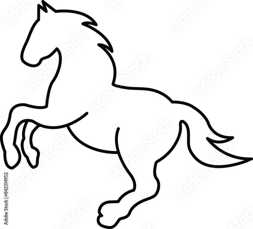 horse vector, horse outline art