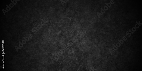 Dark Black grunge wall background texture, old vintage charcoal black backdrop paper with watercolor. Abstract background with black wall surface, black stucco texture. Black gray satin dark texture.