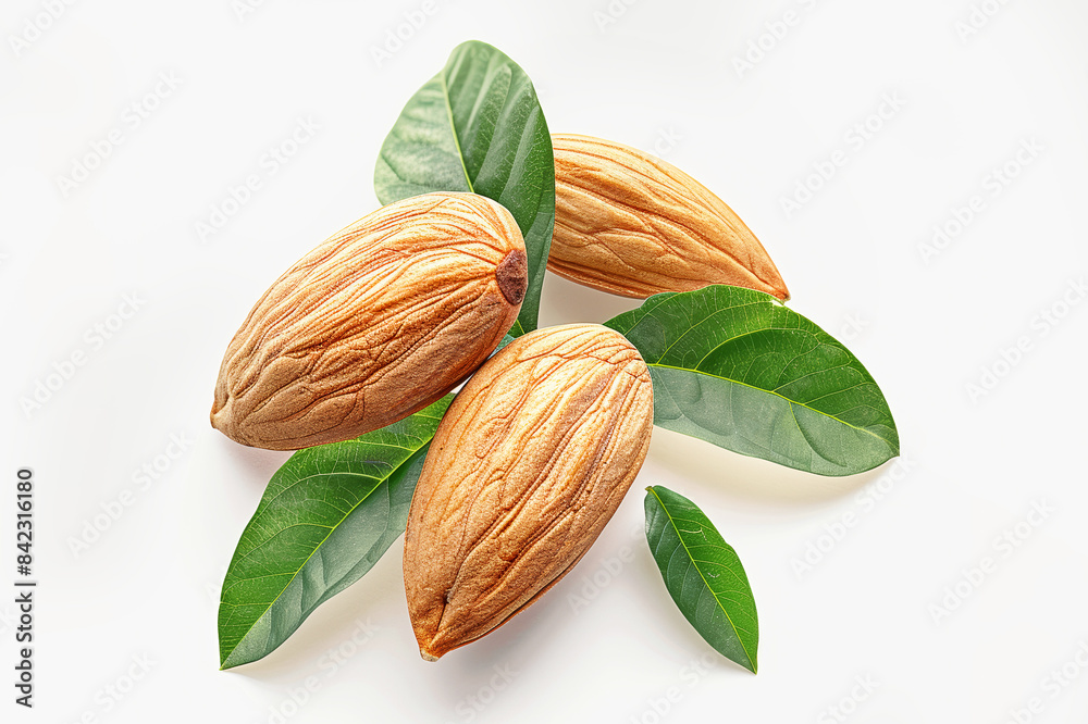 Almond nuts isolated on white background. Food concept. Almond nuts isolated on white background. Food concept.