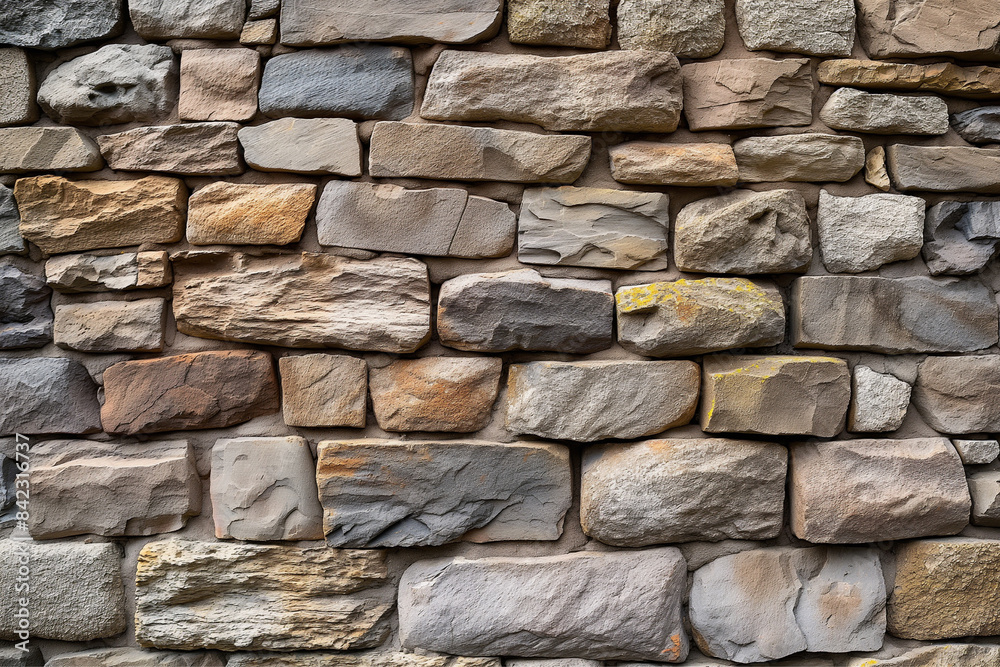 Fototapeta premium Close-Up of 18th Century Castle Stone Wall