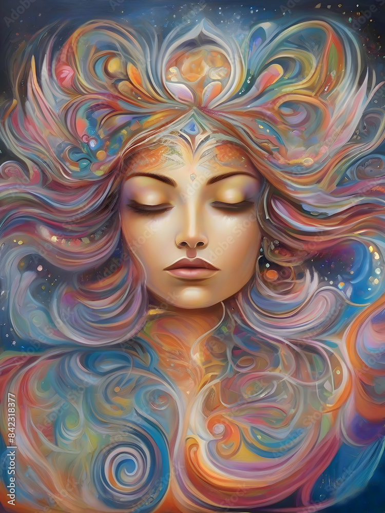 Surreal Girl Portrait Illustration Art Surreal Girl Portrait Illustration Art