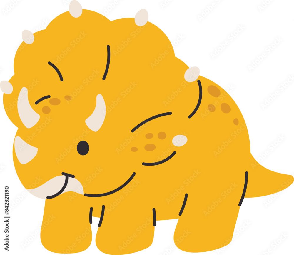 Obraz premium Cute dinosaur illustration vector