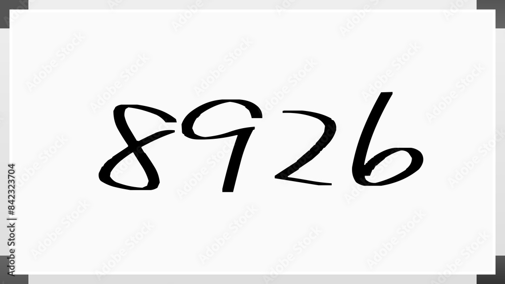 8926年のホワイトボード風イラスト 8926年のホワイトボード風イラスト