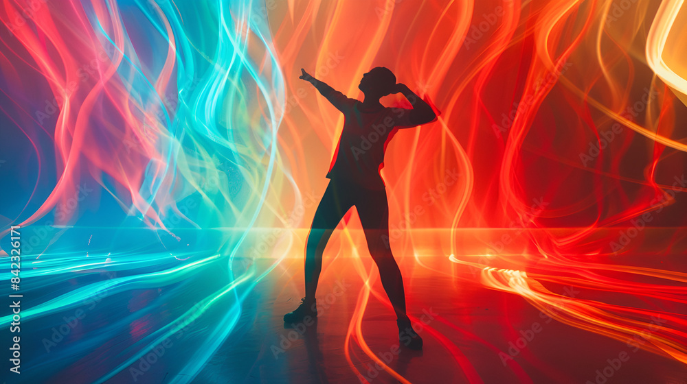 multicolor visual dancing multicolor visual dancing