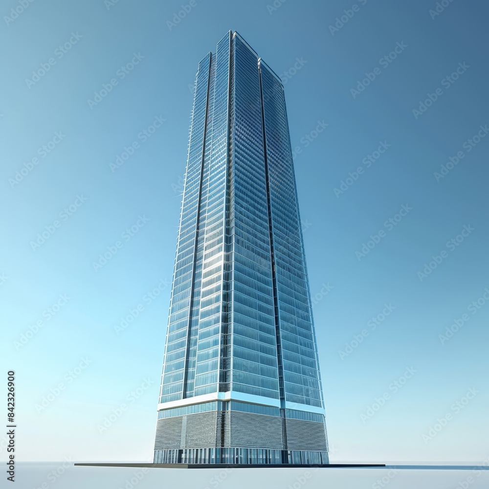 tall building with a glass facade on a body of water tall building with a glass facade on a body of water