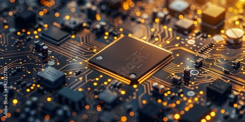 Geopolitical tensions in tech industry highlighted by semiconductor supply chain conflict. Concept Technology Industry, Geopolitical Tensions, Semiconductor Supply Chain, Conflict