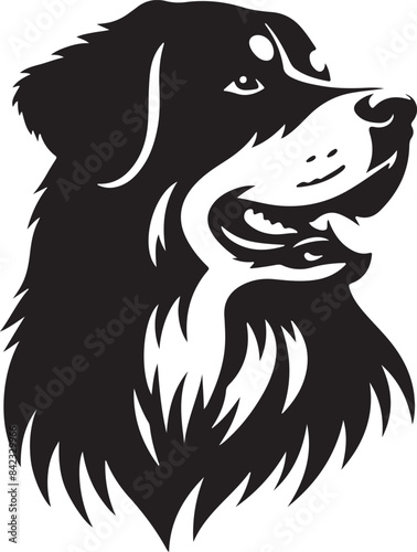 Wallpaper Mural dog face vector illustration Torontodigital.ca