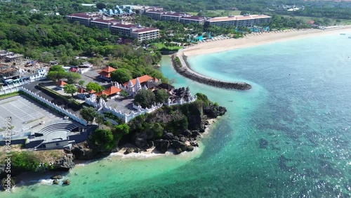 Wallpaper Mural Aerial view of Nusa Dua beach with view on temple, bali, Indonesia Torontodigital.ca