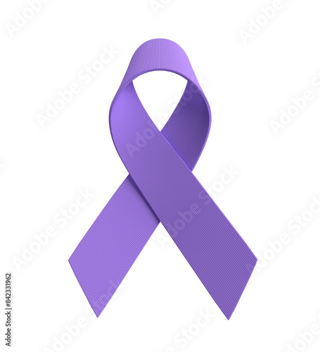 violet purple color ribbon bow object icon symbol decoration ornament breast cancer awareness october month support health hope help campaign charity medicine illness help concept fight element treat