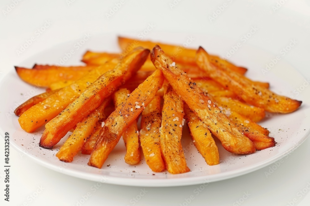 Baked Sweet Potato Fries with Aromatic Seasoning and Olive Oil Baked Sweet Potato Fries with Aromatic Seasoning and Olive Oil