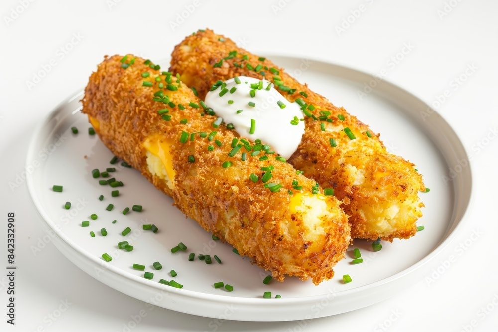 Crunchy and Creamy Baked Potato Croquettes Crunchy and Creamy Baked Potato Croquettes