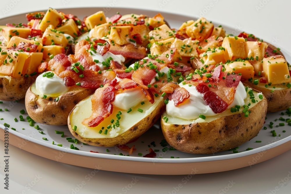 Culinary Art: Baked Potatoes with All the Fixins Culinary Art: Baked Potatoes with All the Fixins