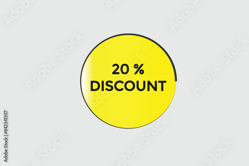 sale vector tag 20% discount template badges.  20, 10, 30, special, price, offer 90, 60, 80, with percent promotion illustration off shop now banner design up to, discount