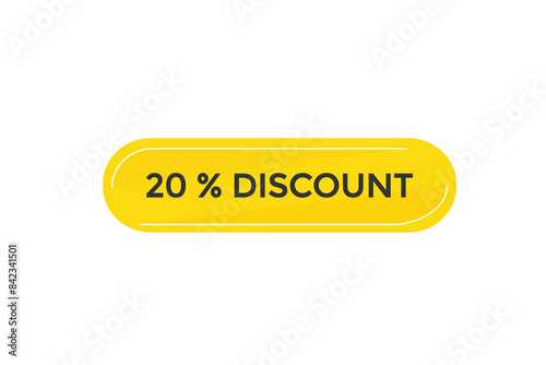 sale vector tag 20% discount template badges.  20, 10, 30, special, price, offer 90, 60, 80, with percent promotion illustration off shop now banner design up to, discount