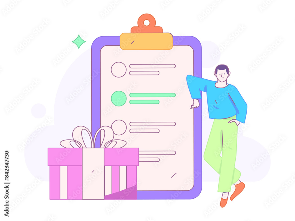 Invite friends to conduct questionnaire flat vector concept operation hand drawn illustration
Invite friends to conduct questionnaire flat vector concept operation hand drawn illustration